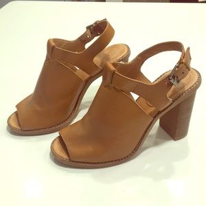 Madewell Tan Leather Heels